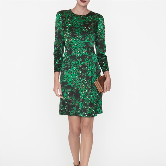 lk bennett green sequin dress Sequin Light Lime Green V-Neck Mini Dress – NS Style Shop